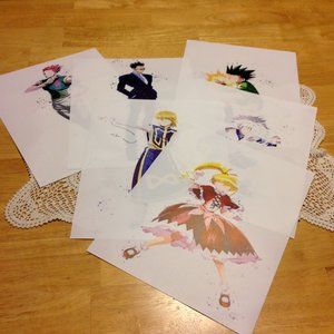 Crafts - Manga / Anime Art Prints on flexible canvas-look fabric